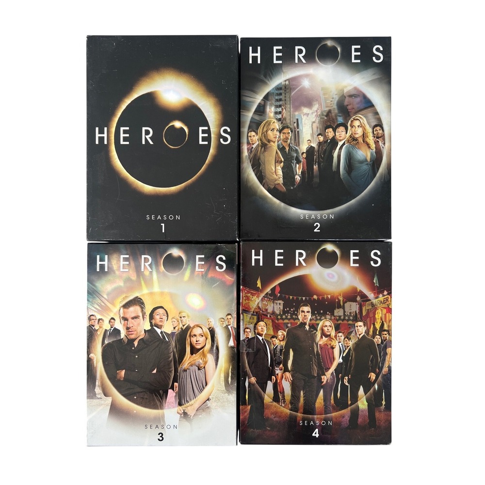 Heroes The Complete Series DVD Seasons 1 2 3 4 NBC Sci-Fi Drama Box Set Bundle